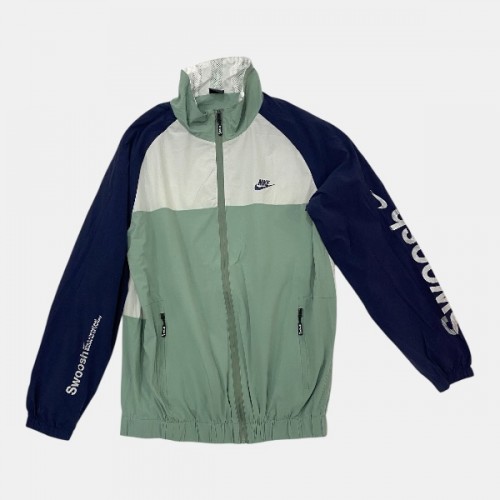 Nike Sportswear Swoosh Colorblock Τζάκετ Πράσινο Μπλε /pre owned